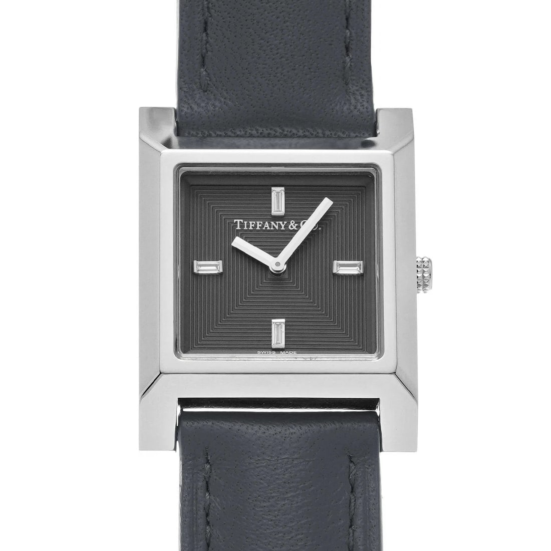 TIFFANY & CO. MAKERS GRAY DIAMOND WATCH: Tiffany & Co. Makers Gray Diamond Watch Brand: TIFFANY&CO. Type: Wristwatch Material: stainless steel Color: Dial color gray diamond Size: Case length/approx. 22mm width/approx. 22mm Thickness/approx.