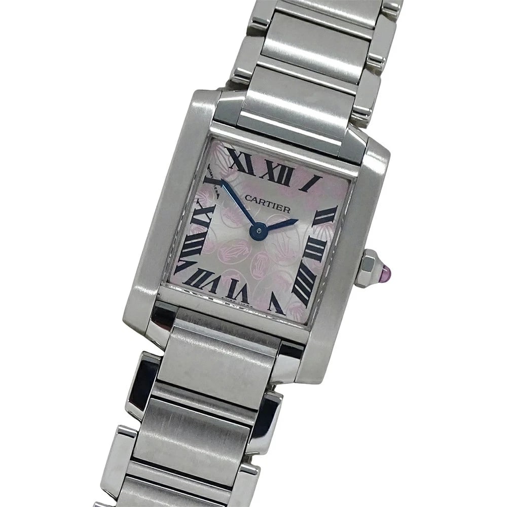 OMEGA SEAMASTER AQUA TERRA QUARTZ BLACK WATCH: Omega Seamaster Aqua Terra Quartz Black Watch Brand: Cartier Type: Wristwatch Material: stainless steel Color: Dial color silver/pink Size: Measurements Arm circumference: approx. 15.5cmCase width: