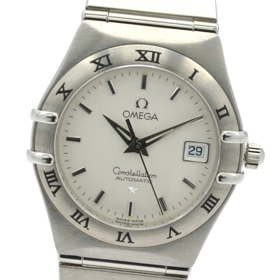 OMEGA CONSTELLATION AUTOMATIC IVORY DIAL STAINLESS STEEL WATCH: OMEGA Constellation Automatic Ivory Dial Stainless Steel Watch Brand: OMEGA Type: Wristwatch Material: stainless steel Color: Dial color ivory Size: Case width: approx. 27mm Arm circumference: approx.