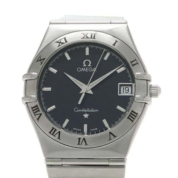OMEGA CONSTELLATION LM QUARTZ STAINLESS WATCH: Omega Constellation LM Quartz Stainless Watch Brand: OMEGA Type: Wristwatch Material: ss Color: Dial color black Size: 33.5mm Accessories: None Accessories Notice: When purchasing pre-owne