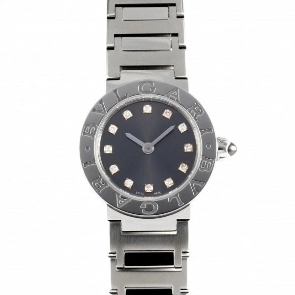 BVLGARI QUARTZ GRAY DIAL WATCH: BVLGARI Quartz Gray Dial Watch Brand: BVLGARI Type: Wristwatch Material: ss GP Color: Dial color gray Size: Case 23.0mmBracelet 17.0cm. Accessories: None Accessories Notice: When purchasing pre-owned