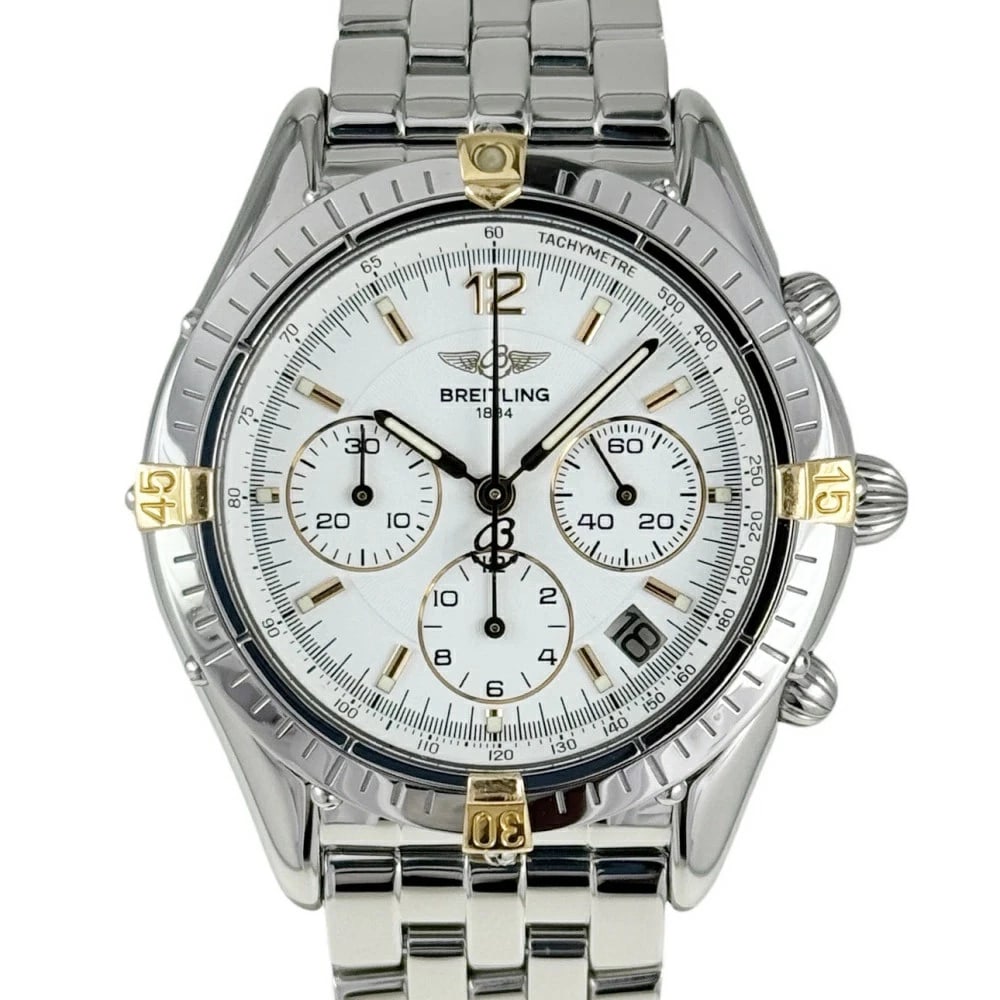 BREITLING COCKPIT CHRONO DATE AUTOMATIC WATCH: BREITLING Cockpit Chrono Date Automatic Watch Brand: BREITLING Type: Wristwatch Material: ss Color: Dial color Size: Case Width: Approximately 37mm (excluding the crown).Arm Circumference: Maximum of 