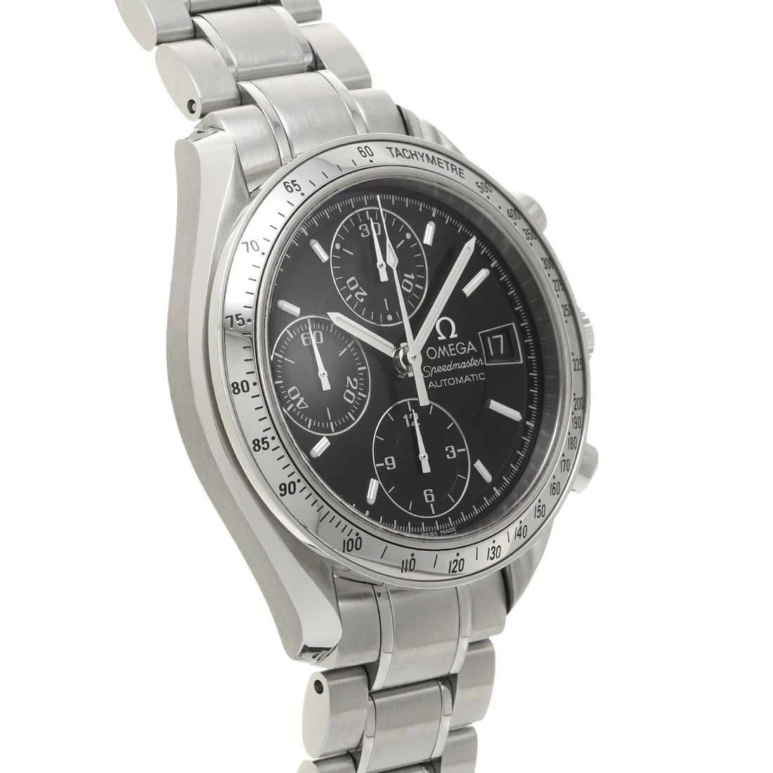 OMEGA SPEEDMASTER DATE BLACK AUTOMATIC WATCH - 3