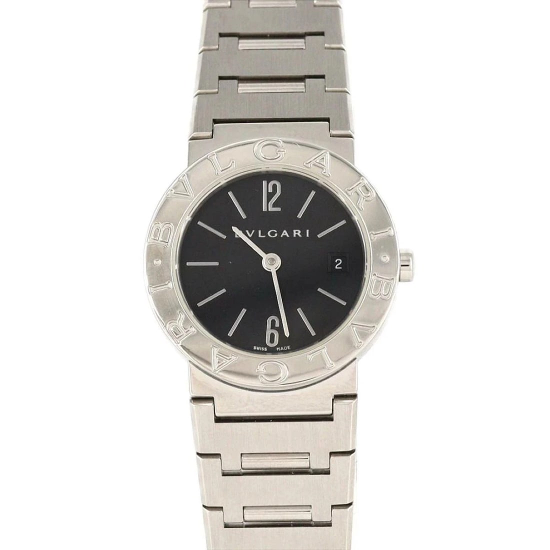 BVLGARI QUARTZ UNISEX WATCH BLACK WATCH: BVLGARI Quartz Unisex Watch Black Watch Brand: BVLGARI Type: Wristwatch Material: ss Color: Dial color black Size: Case diameter: 26mm Maximum arm circumference: 15.5cm Accessories: None Accessories