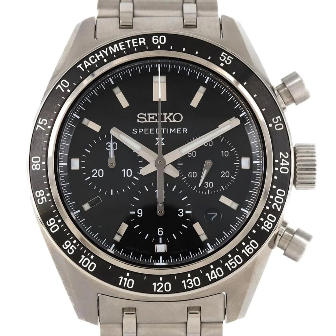SEIKO PROSPEX SPEED TIMER AUTOMATIC WATCH: Seiko Prospex Speed Timer Automatic Watch Brand: SEIKO Type: Wristwatch Material: ss Color: Dial color black Size: Case diameter approx.: 42mm Maximum arm circumference: 21cm Accessories: None