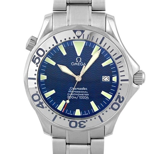 OMEGA SEAMASTER PRO AUTOMATIC BLUE DIAL WATCH: Omega Seamaster Pro Automatic Blue Dial Watch Brand: OMEGA Type: Wristwatch Material: ss Color: Dial color blue Size: 41mm Accessories: None Accessories Notice: When purchasing pre-owned g