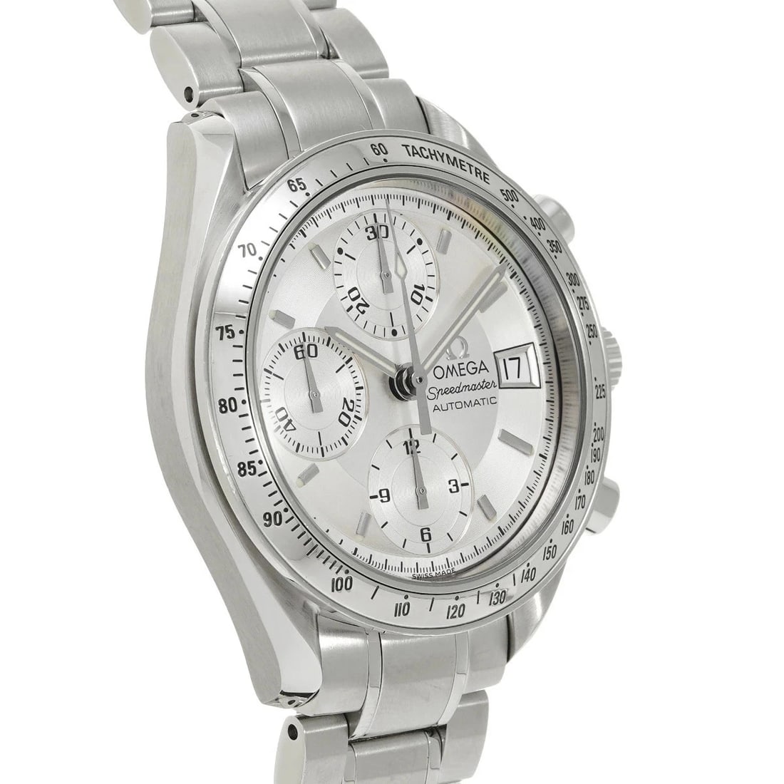 OMEGA SPEEDMASTER DATE SILVER WATCH - 3