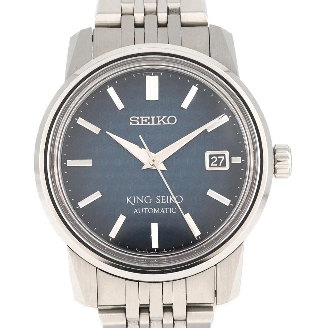 TUDOR LUNA AUTOMATIC WATCH: Tudor Luna Automatic Watch Brand: SEIKO Type: Wristwatch Material: Material: Case: Stainless Steel Bracelet: Stainless Steel Color: Dial color blue Size: Case diameter approx.: 38.5mm Maximum arm circ