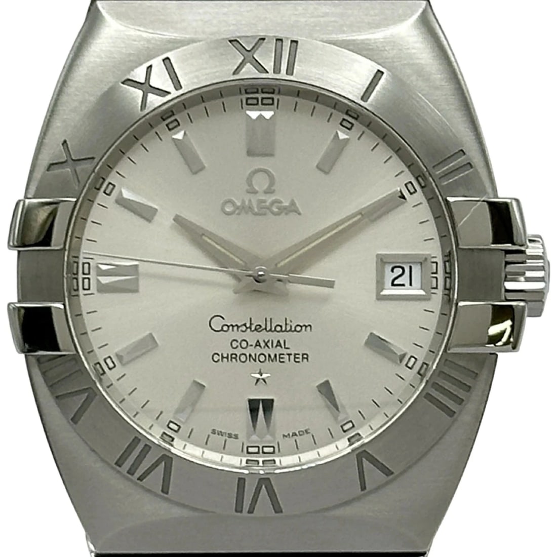 OMEGA CONSTELLATION DOUBLE EAGLE CO-AXIAL SILVER AUTOMATIC WATCH (1 of 2)