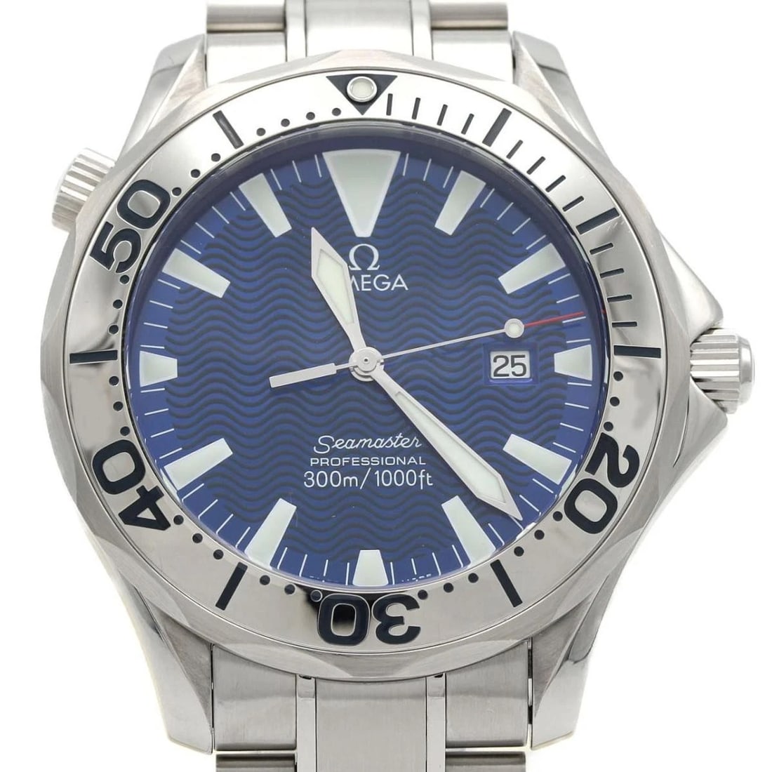 OMEGA SEAMASTER PRO QUARTZ WATCH: Omega Seamaster Pro Quartz Watch Brand: OMEGA Type: Wristwatch Material: ss Color: Dial color blue Size: Case diameter: 41mm Maximum arm circumference: 16.5cm Accessories: None Accessories Notice: