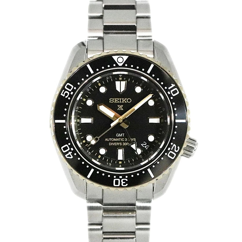 SEIKO PROSPEX DIVERS HERITAGE GMT BLACK AUTOMATIC WATCH (1 of 5)