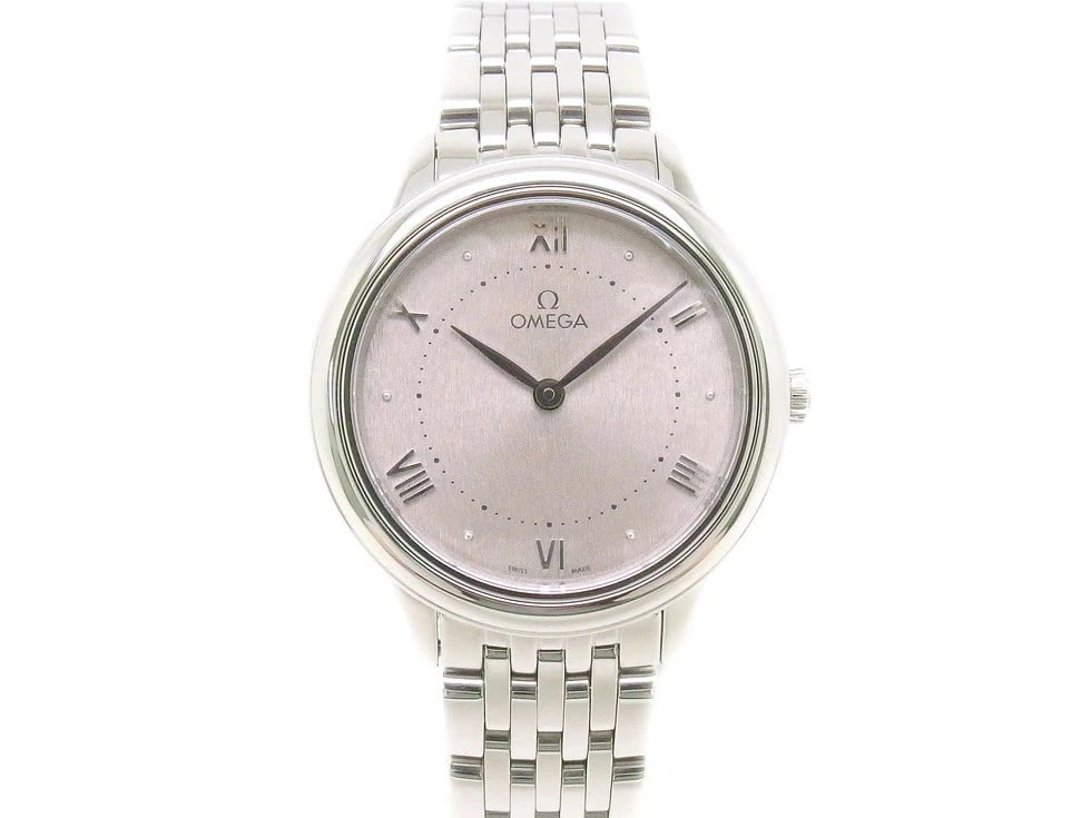 OMEGA DE-VILLE PRESTIGE QUARTZ WATCH: Omega De-Ville Prestige Quartz Watch Brand: OMEGA Type: Wristwatch Material: ss Color: Dial color silver rose Size: Case diameter approx. 30mm, arm circumference approx. 17cm Accessories: None