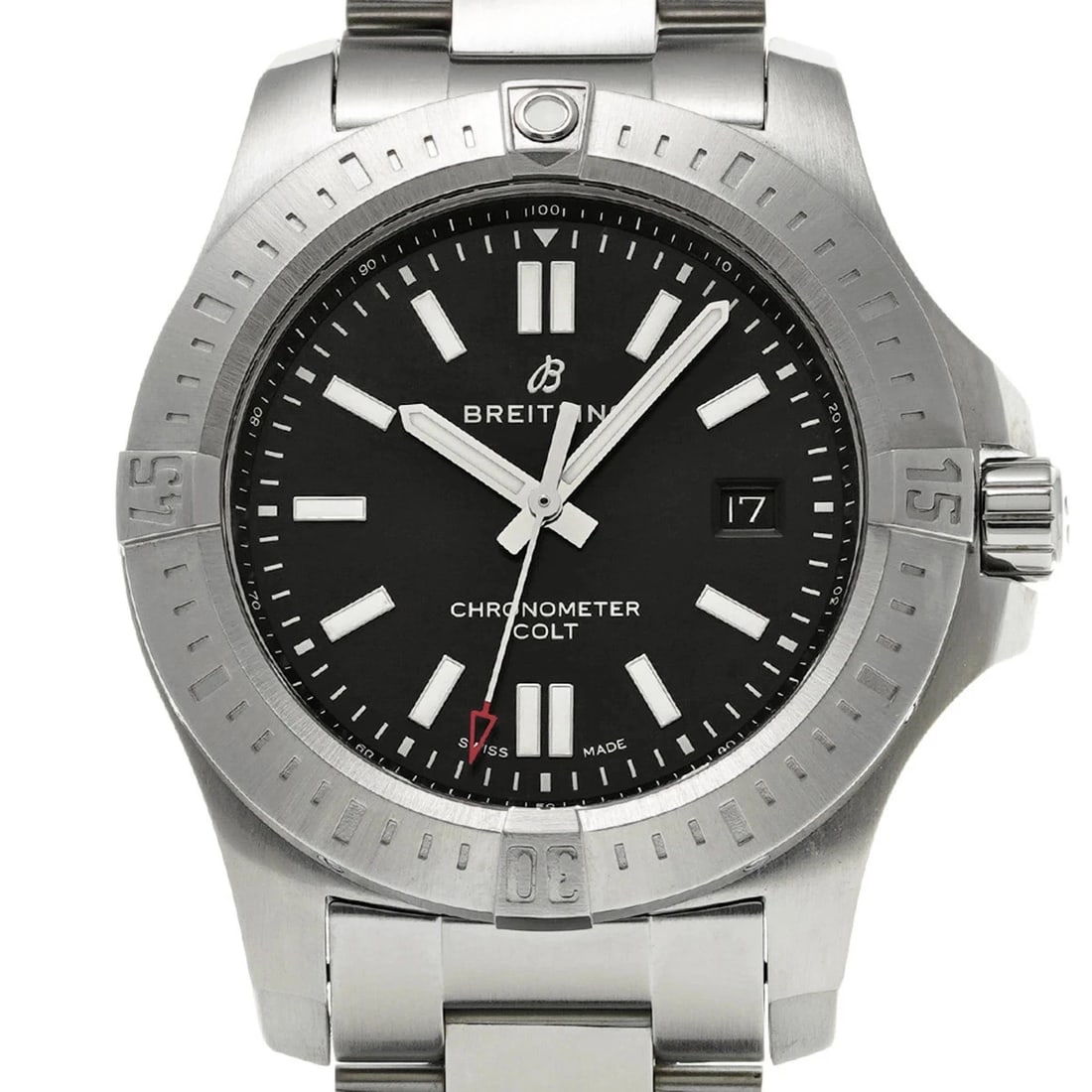 BREITLING COLT AUTOMATIC BLACK WATCH - 4