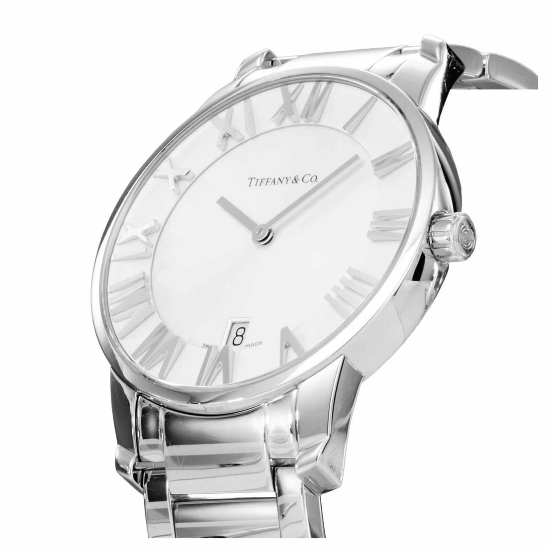 TIFFANY WHITE AUTOMATIC ATLAS WATCH - 2