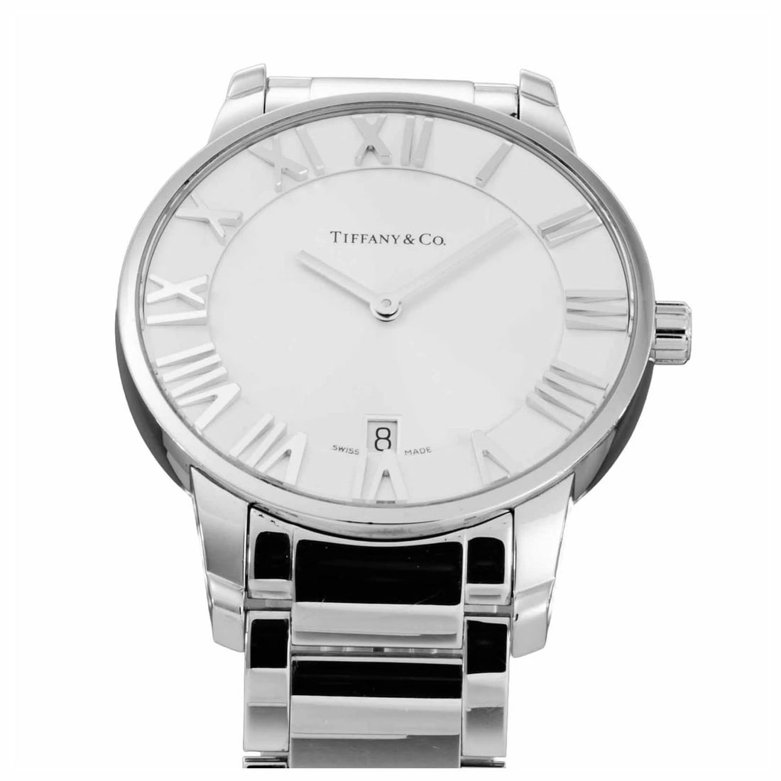 TIFFANY WHITE AUTOMATIC ATLAS WATCH - 3