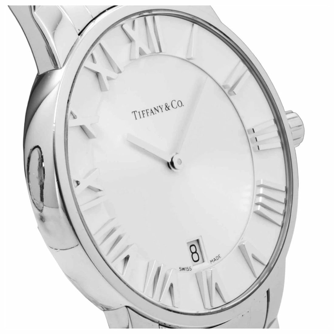 TIFFANY WHITE AUTOMATIC ATLAS WATCH - 6