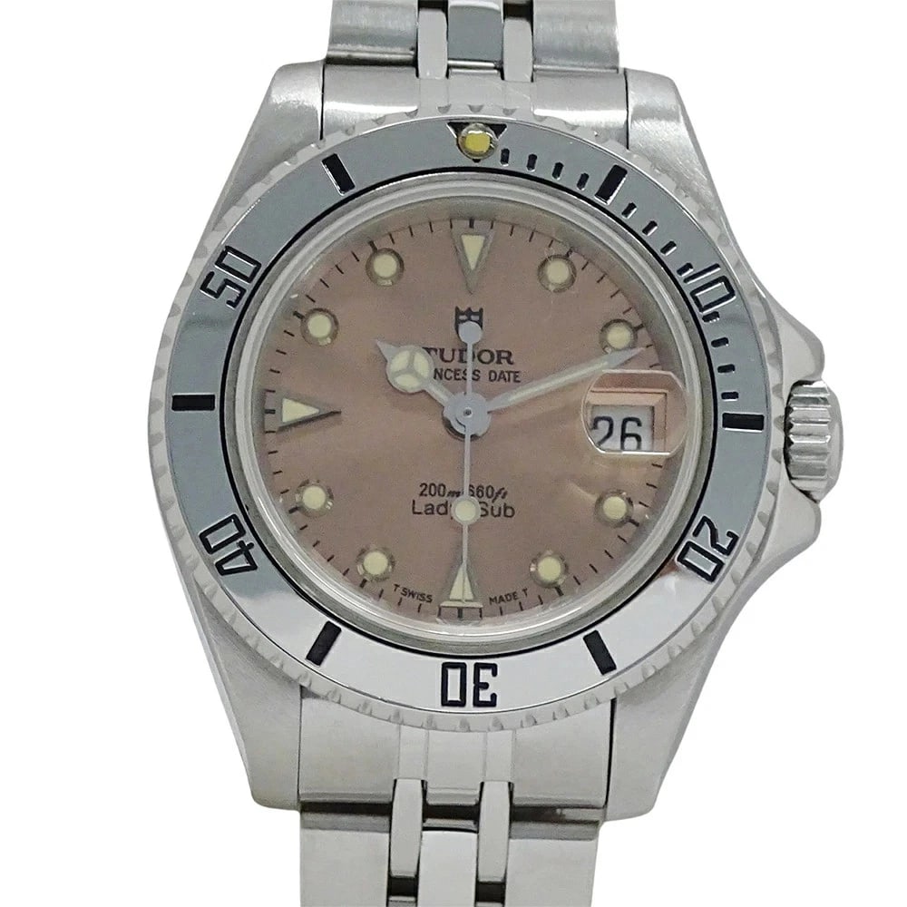 TUDOR PRINCESS DATE LADY SUB AUTOMATIC SILVER PINK WATCH - 2