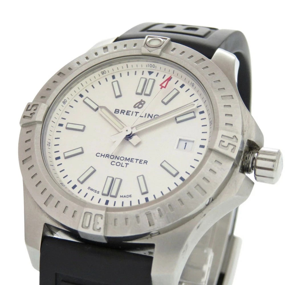 BREITLING COLT IVORY BLACK AUTOMATIC WATCH - 2