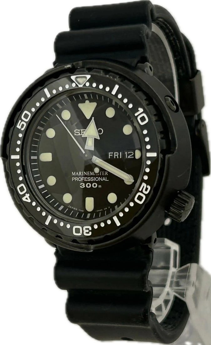 SEIKO PROSPEX MARINE MASTER PROFESSIONAL WATCH QUARTZ WATCH: Seiko Prospex Marine Master Professional Watch Quartz Watch Brand: SEIKO Type: Wristwatch Material: Stainless Steel Color: Dial color Black Size: Case size (w) 48mm -Arm circumference size approx.