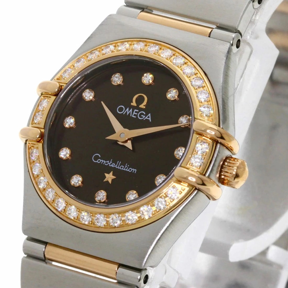 OMEGA CONSTELLATION BEZEL DIAMOND WATCH - 3