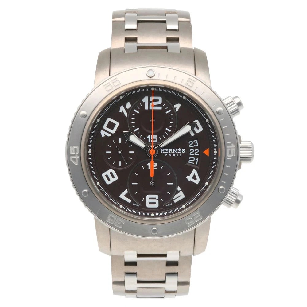 HERMES CLIPPER DIVERS QUARTZ WATCH CHRONOGRAPH WATCH - 4