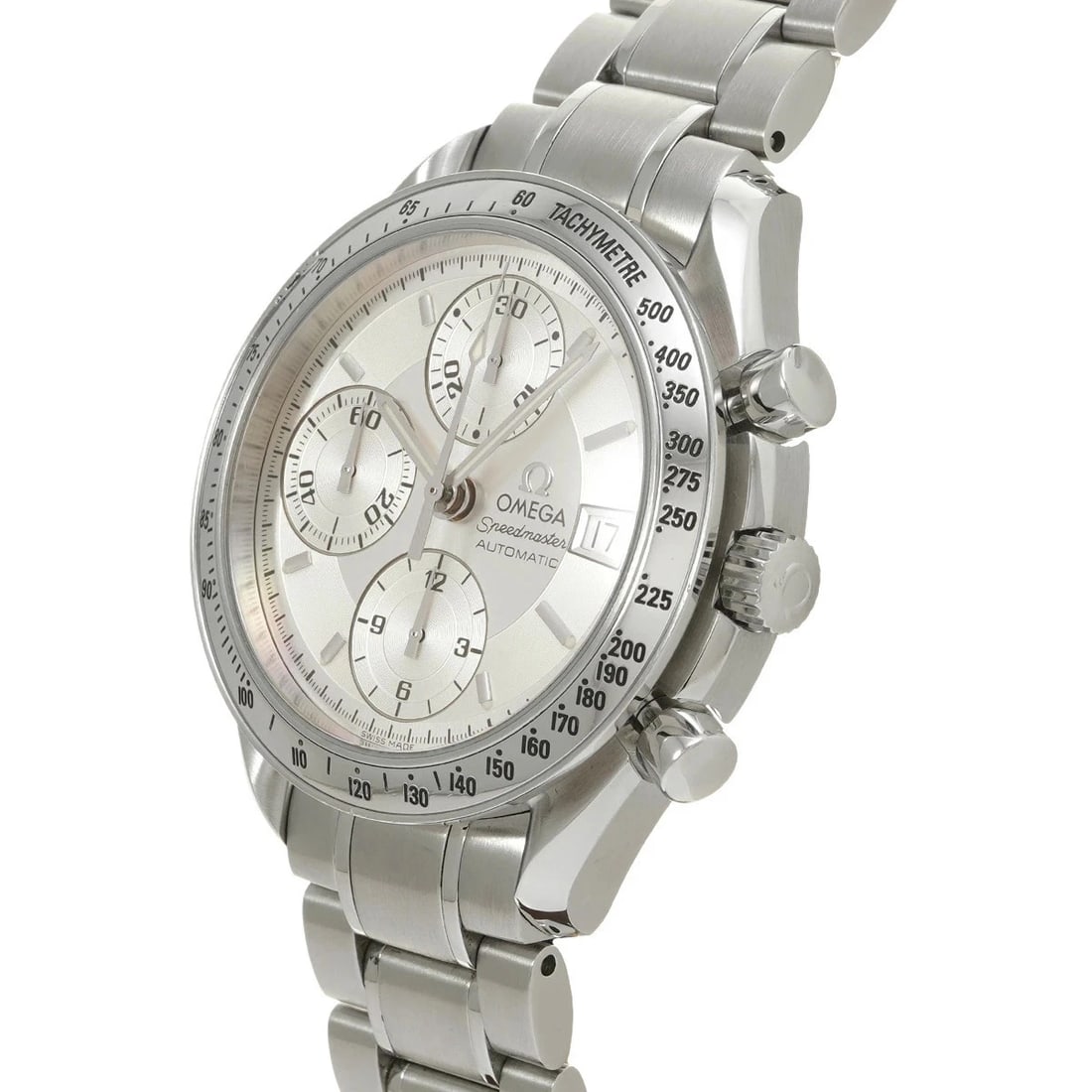OMEGA SPEEDMASTER DATE SILVER WATCH - 2