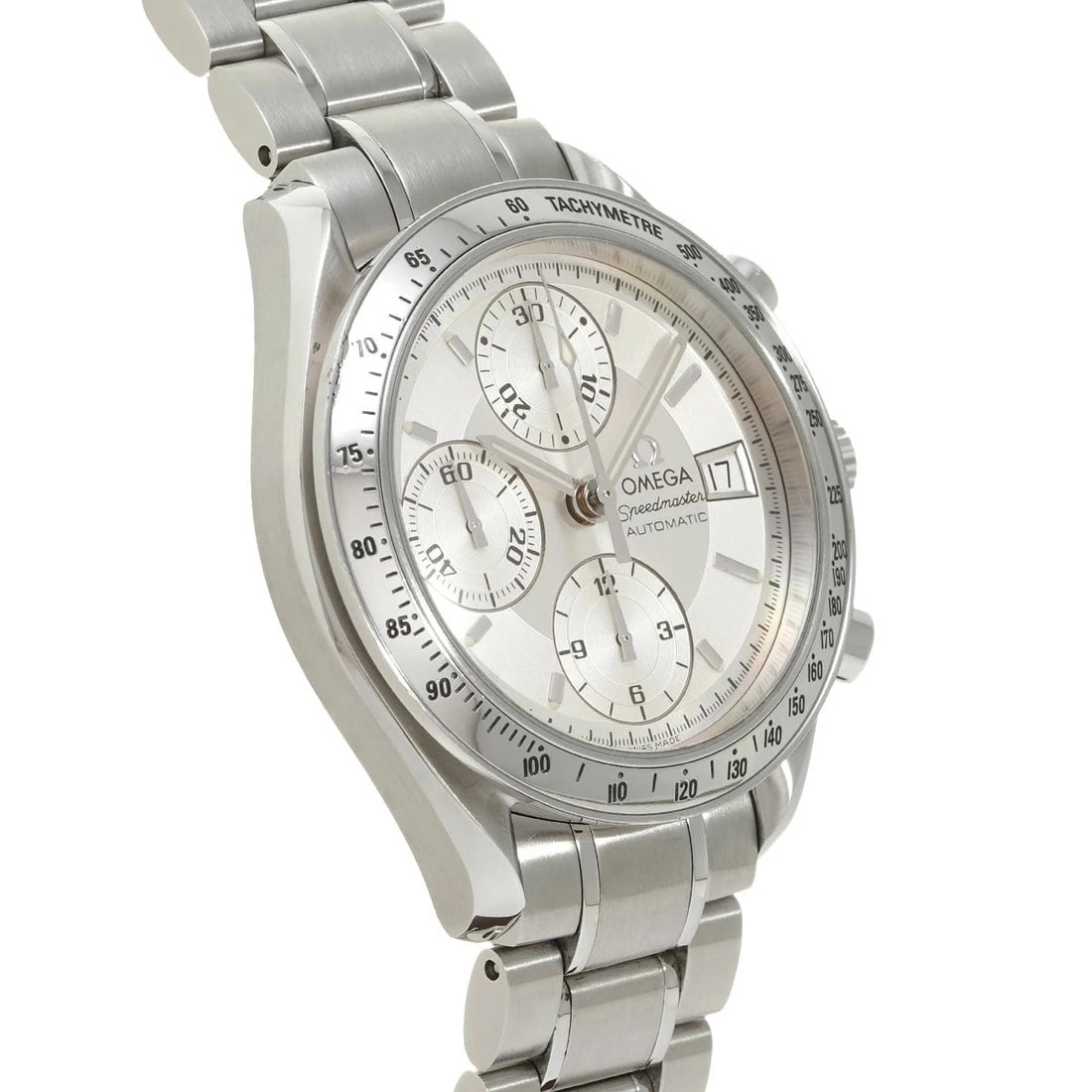 OMEGA SPEEDMASTER DATE SILVER WATCH - 3