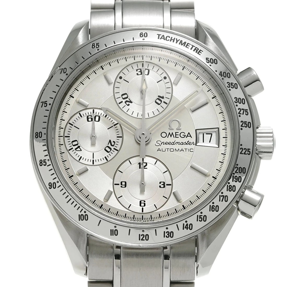 OMEGA SPEEDMASTER DATE SILVER WATCH - 4