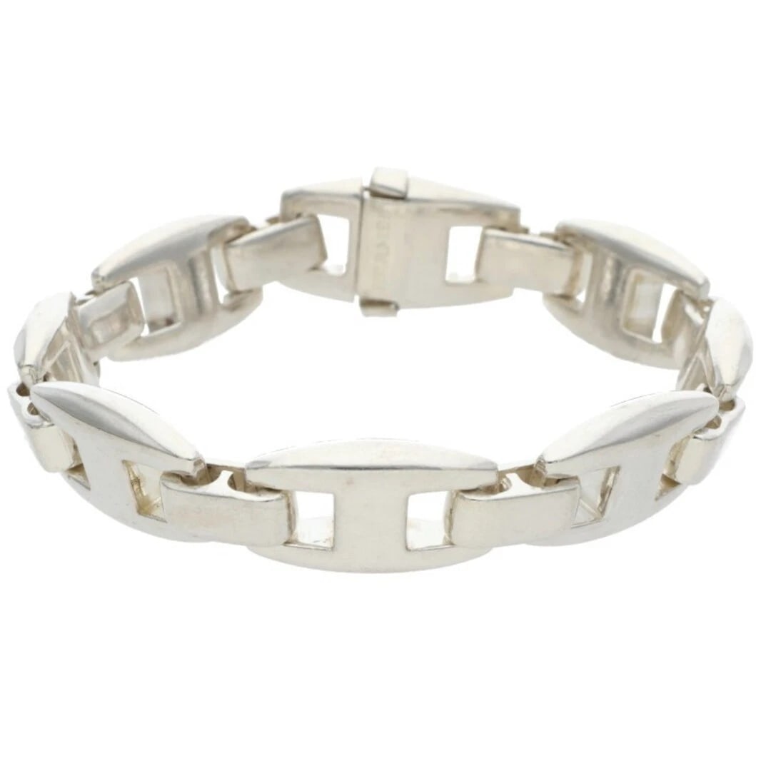 HERMES CASIO PAIR SILVER BRACELET: Hermes Casio Pair Silver Bracelet Brand: HERMÈS Type/Style: Bracelet Material: None Color: Silver Size: Length 19cm Accessories: None Accessories Notice: When purchasing pre-owned goods, p