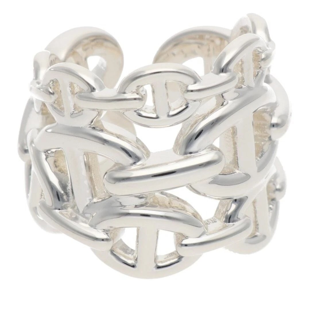 HERMES CHAINE D'ANCRE ENCHAINEE GM SHEINE DUNK ANCHENE SILVER RING (1 of 3)