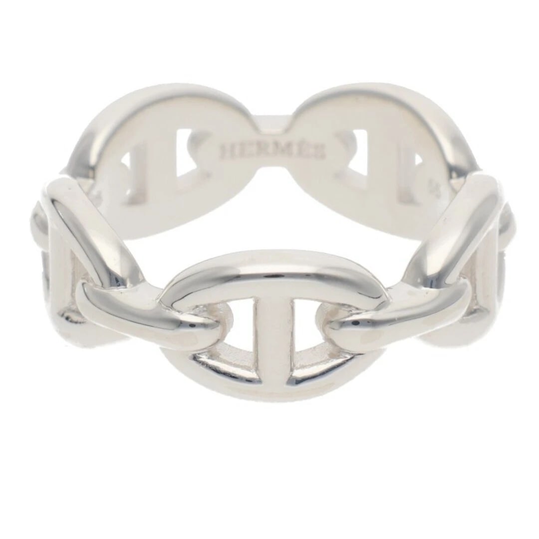 HERMES CHAINE D'ANCRE ENCHAINEE PM SHEINE DUNK ANCHENE SILVER RING: Hermes Chaine d'Ancre Enchainee PM Sheine Dunk Anchene silver Ring Brand: HERMÈS Type/Style: Ring Material: 925 Color: Silver Size: 7.25 US Accessories: None Accessories Notice: When purchasing