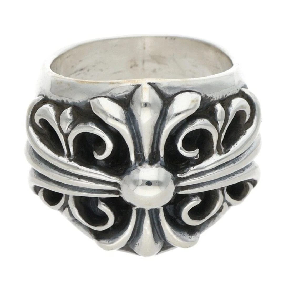 CHROME HEARTS KEEPER SILVER RING: Chrome Hearts KEEPER Silver Ring Brand: Chrome Hearts Type/Style: Ring Material: 925 Color: Silver Size: 6 - 6.25 US Accessories: None Accessories Notice: When purchasing pre-owned goods, please