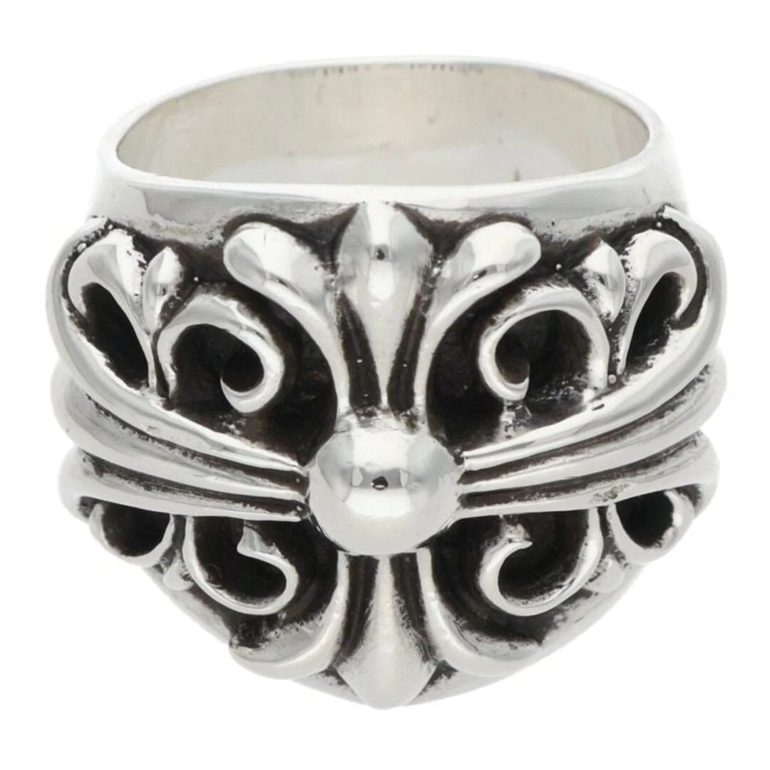 CHROME HEARTS KEEPER SILVER RING: Chrome Hearts KEEPER Silver Ring Brand: Chrome Hearts Type/Style: Ring Material: 925 Color: Silver Size: 6.75 - 7 US Accessories: None Accessories Notice: When purchasing pre-owned goods, please