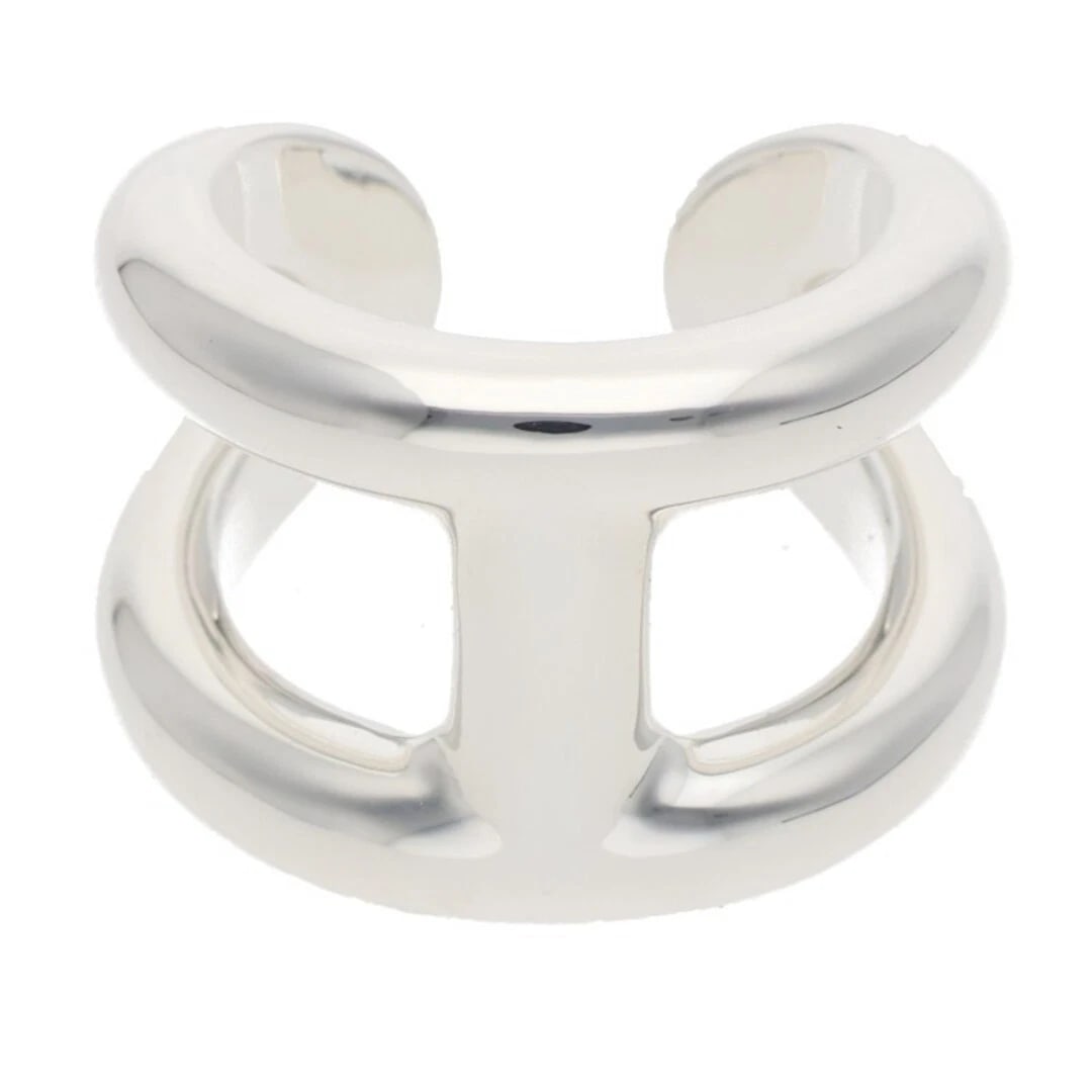 HERMES OSMOSE GM OSMOS SILVER RING: Hermes Osmose GM Osmos silver Ring Brand: HERMÈS Type/Style: Ring Material: 925 Color: Silver Size: 7.25 US Accessories: None Accessories Notice: When purchasing pre-owned goods, please ref