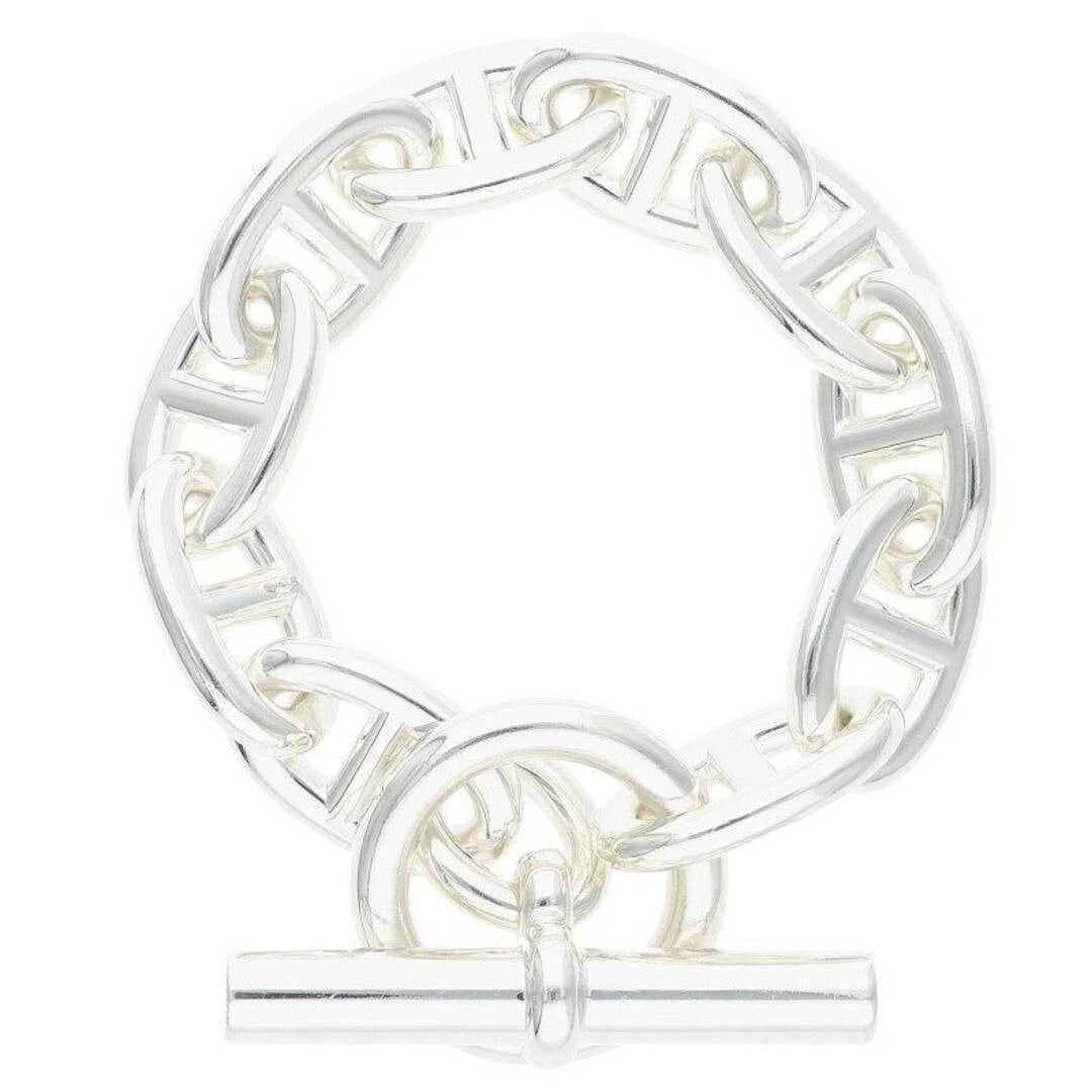 HERMES CHAINE D'ANCRE TGM SHEINE ANKLE SILVER BRACELET: Hermes Chaine d'Ancre TGM Sheine Ankle Silver Bracelet Brand: HERMÈS Type/Style: Bracelet Material: 925 Color: Silver Size: Length 20cm Accessories: None Accessories Notice: When purchasin