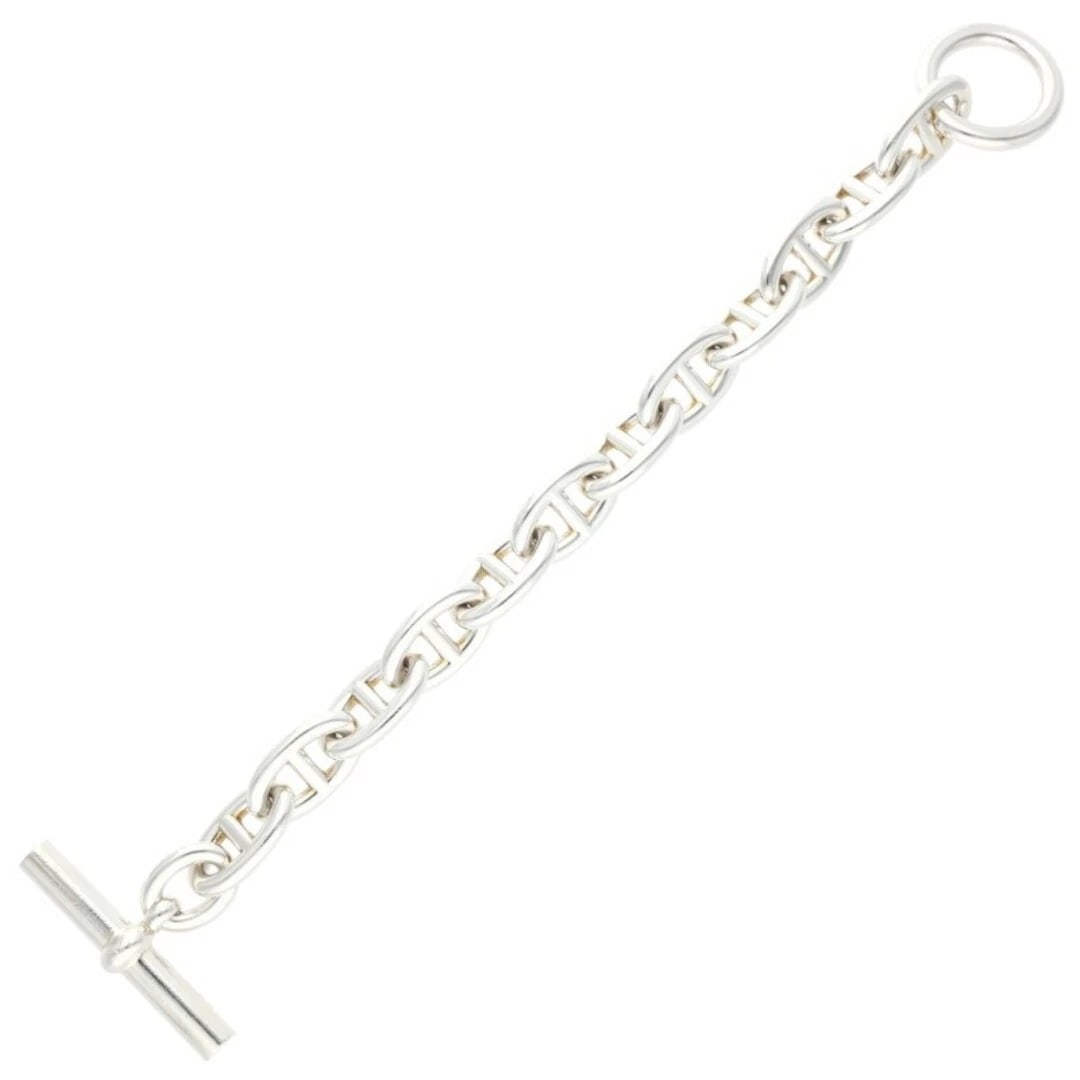 HERMES CHAINE D'ANCRE TGM SHEINE ANKLE SILVER BRACELET: Hermes Chaine d'Ancre TGM Sheine Ankle Silver Bracelet Brand: HERMÈS Type/Style: Bracelet Material: 925 Color: Silver Size: Length 23cm Accessories: None Accessories Notice: When purchasin