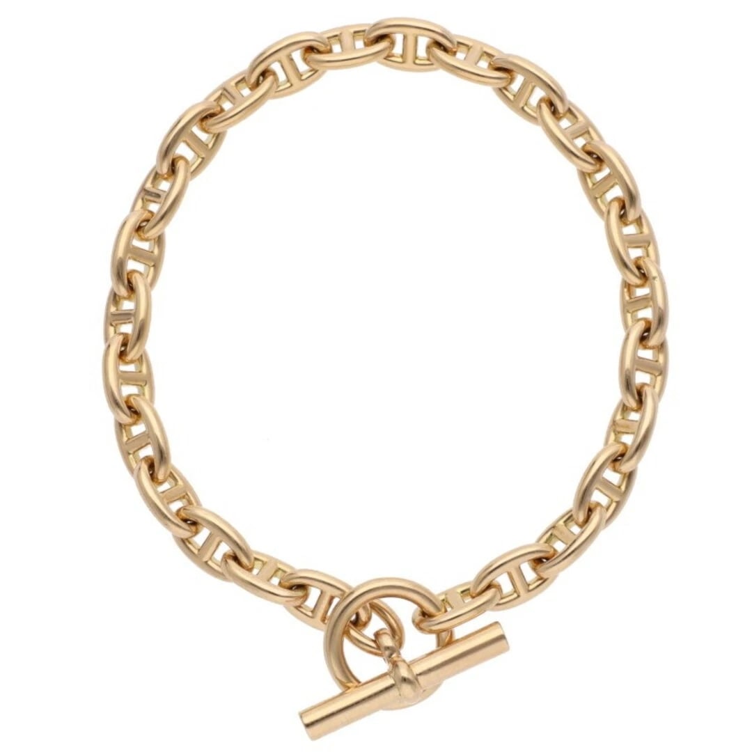HERMES CHAINE D'ANCRE TPM K18YG SHANE ANKLE BRACELET: Hermes Chaine d'Ancre TPM K18YG Shane Ankle Bracelet Brand: HERMÈS Type/Style: Bracelet Material: K18YG Color: YG Size: Length 18.5cm Accessories: None Accessories Notice: When purchasing pre-owned
