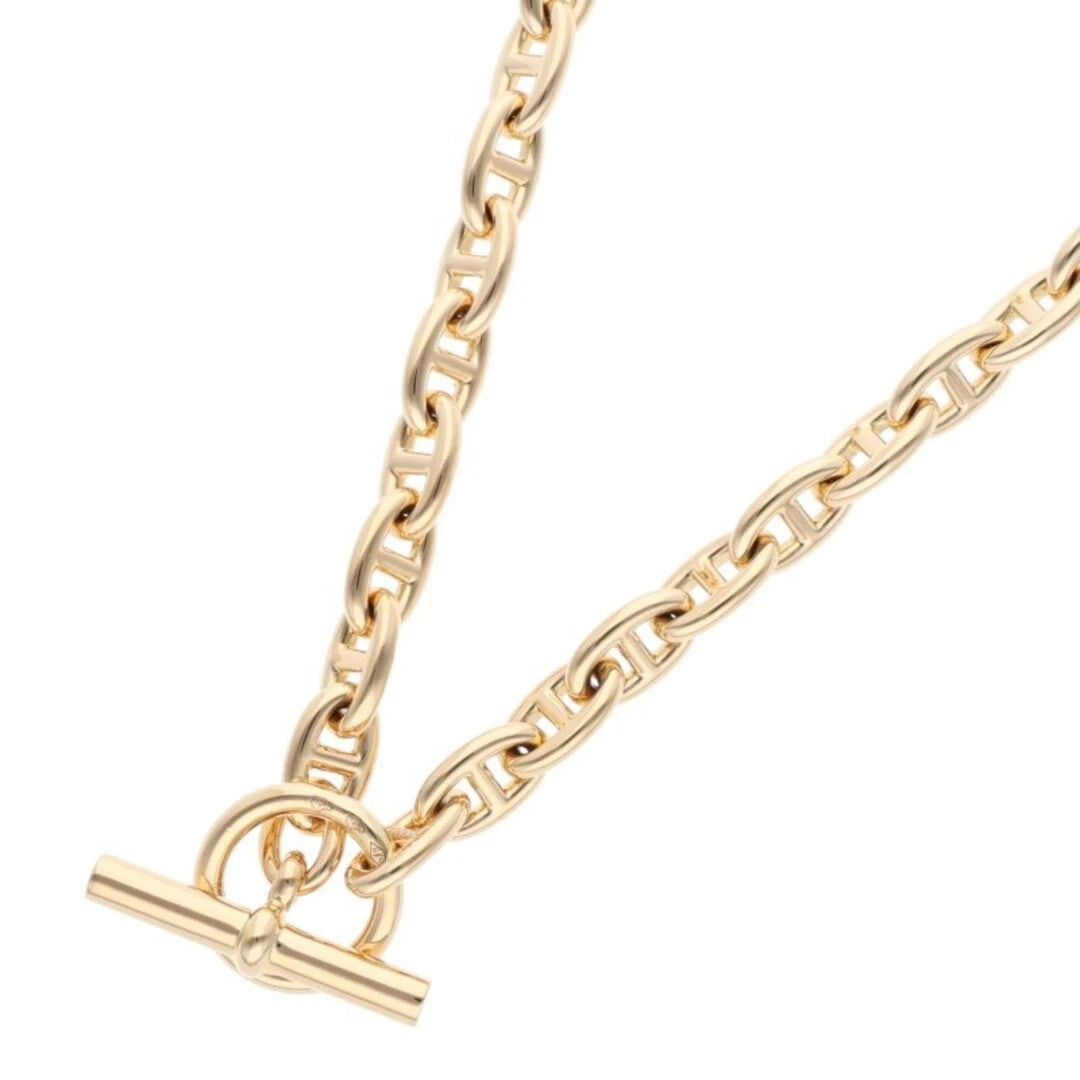 HERMES CHAINE D'ANCRE TPM K18YG SHANE DUNK CHOKER NECKLACE: Hermes Chaine d'Ancre TPM K18YG Shane Dunk Choker Necklace Brand: HERMÈS Type/Style: Necklace Material: K18YG Color: YG Size: chain Length 41.5cm Accessories: None Accessories Notice: When
