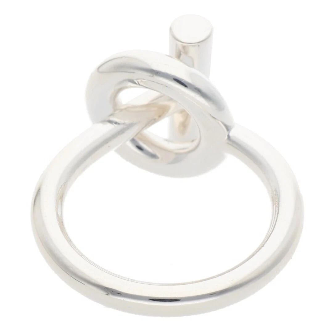 HERMES ESHAPE SILVER RING - 2