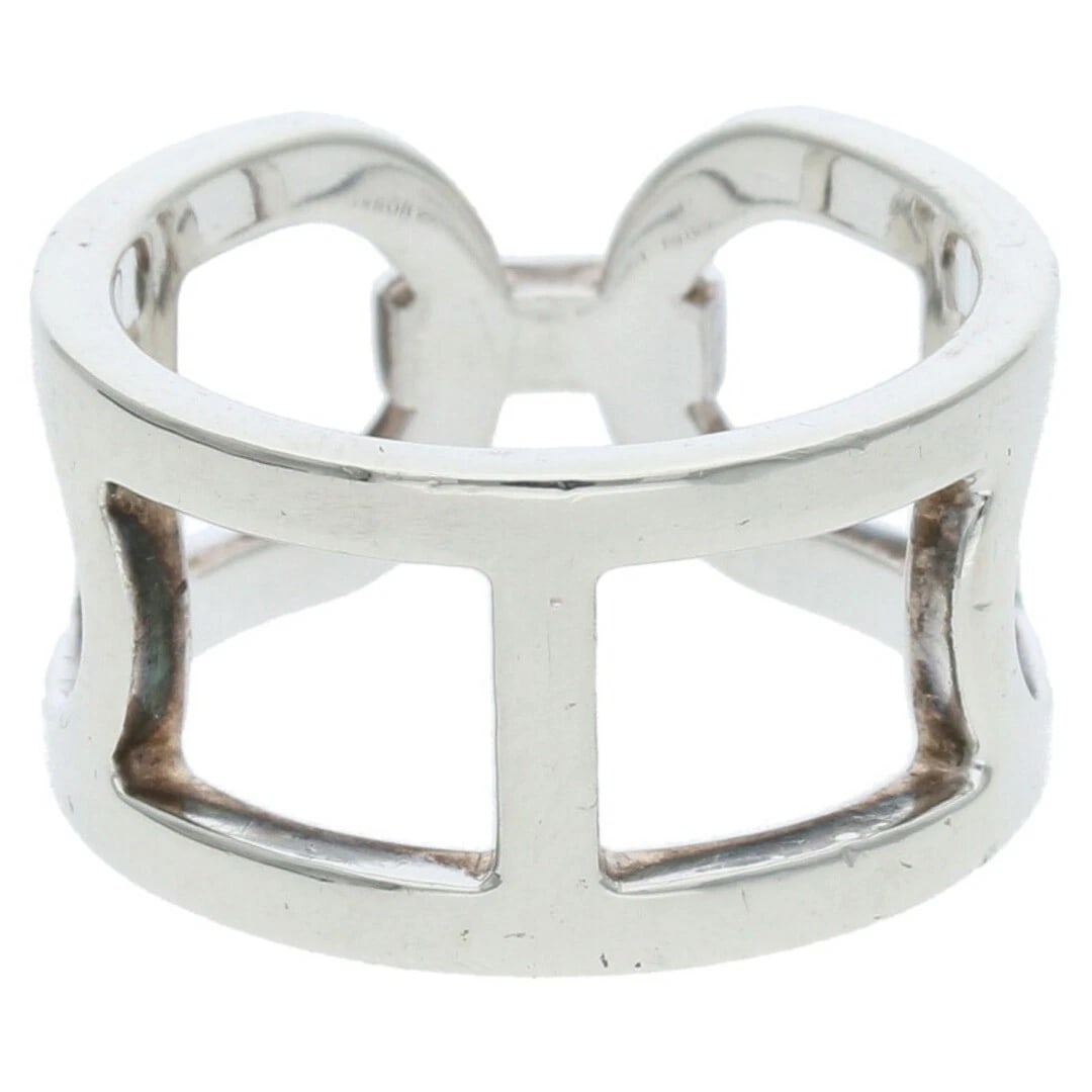 HERMES EVERSHANE DUNKLE MM SILVER RING - 2