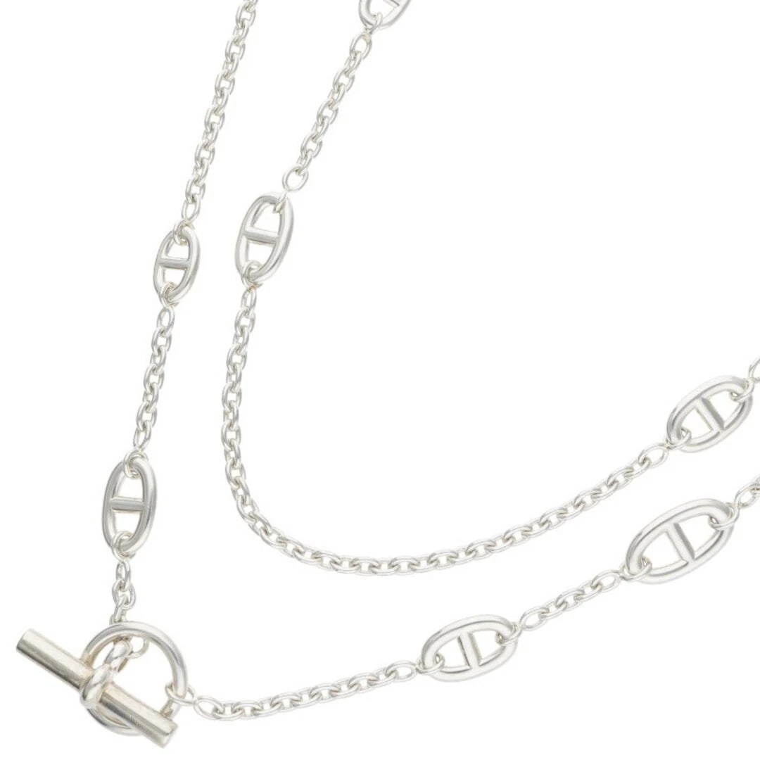 HERMES FARANDOLE LONG NECKLACE: Hermes Farandole Long Necklace Brand: HERMÈS Type/Style: Necklace Material: 925 Color: Silver Size: Length 161cm Accessories: None Accessories Notice: When purchasing pre-owned goods, plea