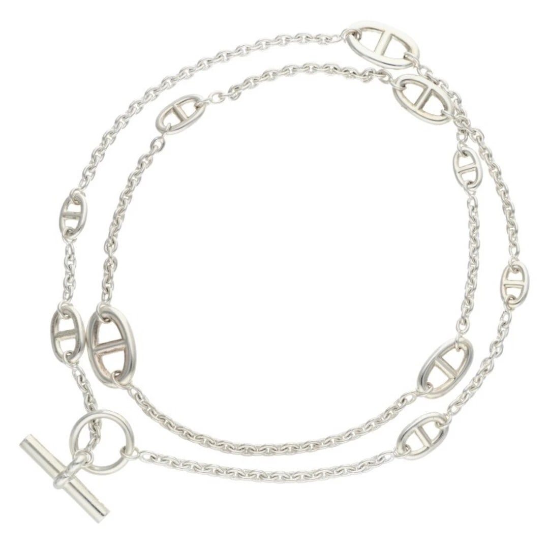 HERMES FARANDOLE LONG NECKLACE: Hermes Farandole Long Necklace Brand: HERMÈS Type/Style: Necklace Material: 925 Color: Silver Size: Length 80.5cm Accessories: None Accessories Notice: When purchasing pre-owned goods, please refer