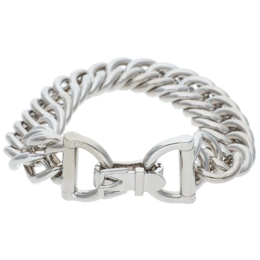 HERMES PETITS CHAMPS PETITIAN SILVER BRACELET: Hermes Petits Champs Petitian Silver Bracelet Brand: HERMÈS Type/Style: Bracelet Material: Ag925 Color: Silver Size: Length 19cm Accessories: None Accessories Notice: When purchasing pre-o