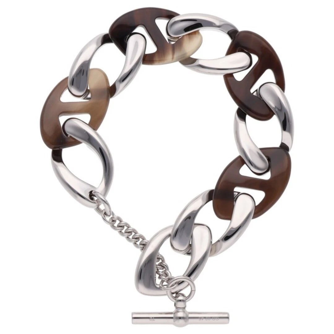 HERMES SHEINE DE H PM CHAIN BRACELET: Hermes Sheine De H PM Chain Bracelet Brand: HERMÈS Type/Style: Others Material: none Color: Silver Size: Length 18.5cm Accessories: None Accessories Notice: When purchasing pre-owned goods, please