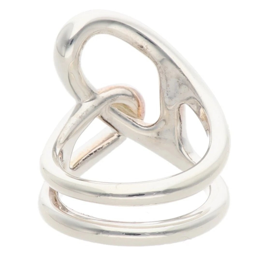 HERMES SHEINE DUNK SILVER RING - 2