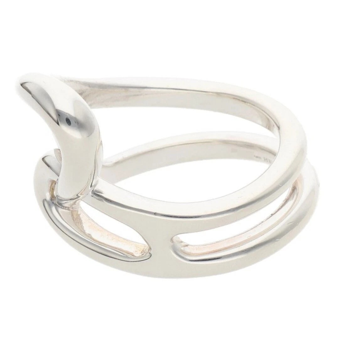 HERMES SHEINE DUNK SILVER RING - 3