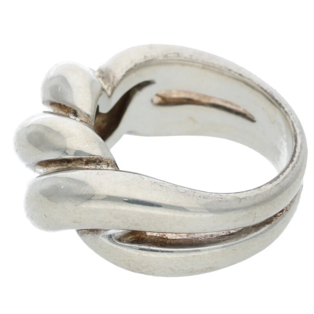 HERMES TORSARD SILVER RING - 4