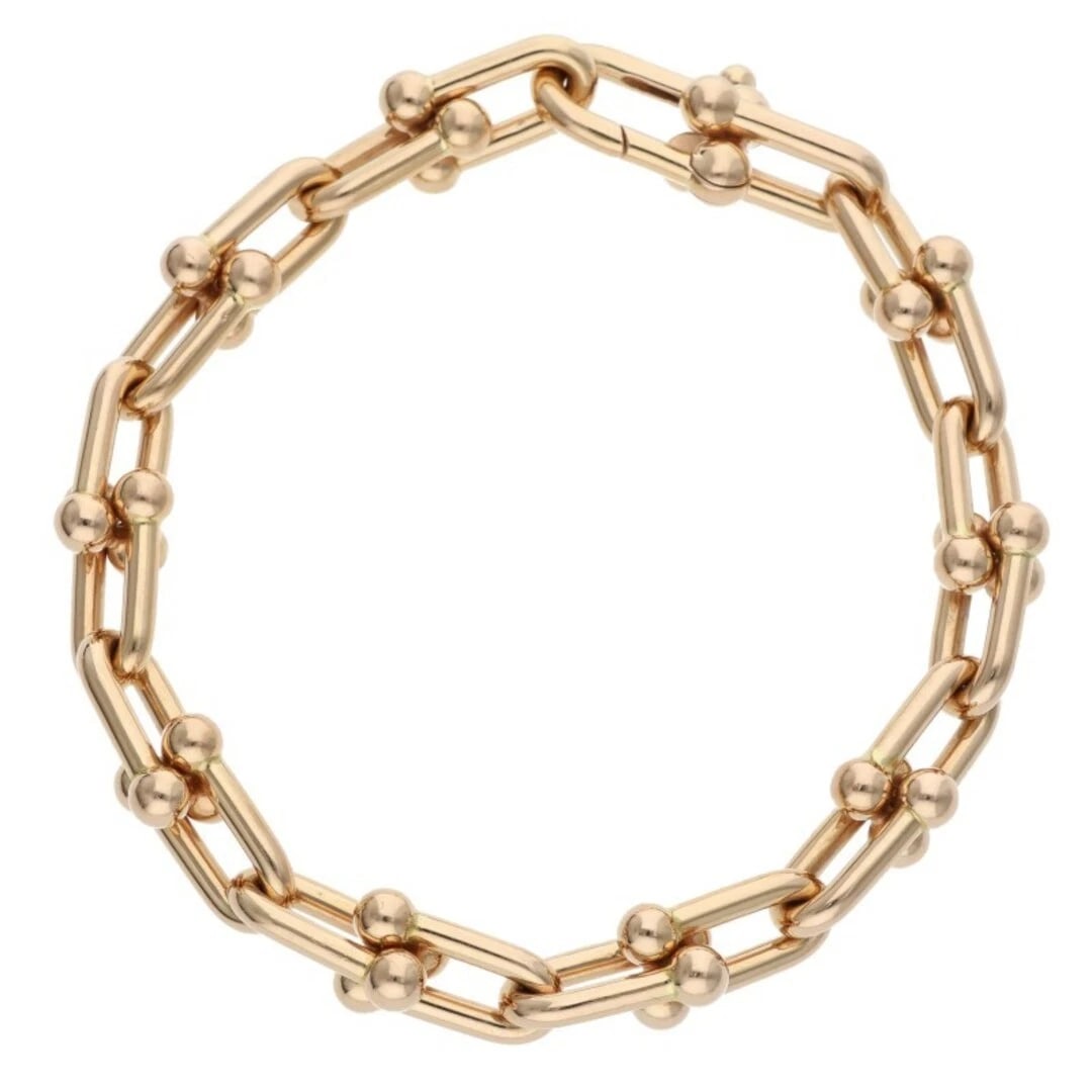 TIFFANY & CO. HARDWEAR HARDWARE K18YG MEDIUM LINK BRACELET: Tiffany & Co. HardWear hardware K18YG Medium Link Bracelet Brand: Tiffany & Co. Type/Style: Others Material: K18YG Color: YG Size: wrist 20cm Accessories: None Accessories Notice: When purchasing