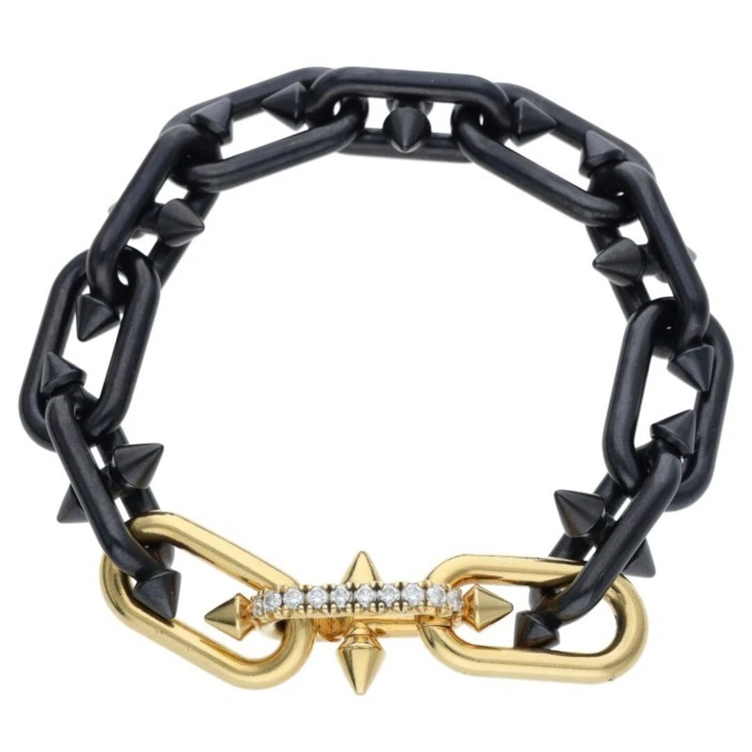 TIFFANY & CO. X PHARRELL WILLIAMS TITAN K18YG TITANIUM DIAMOND BRACELET (1 of 3)