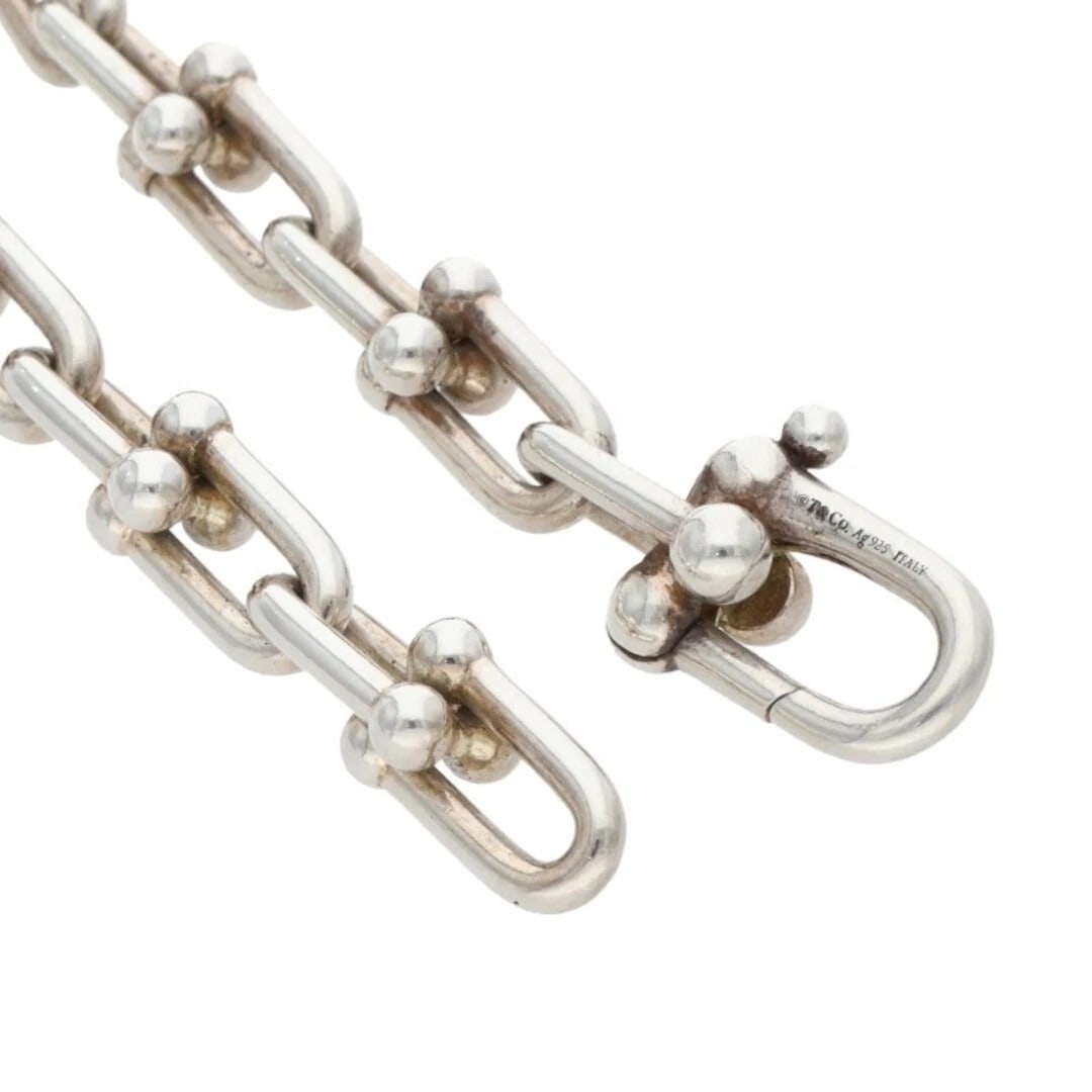 TIFFANY HARDWEAR HARDWARE LINK SILVER NECKLACE - 4